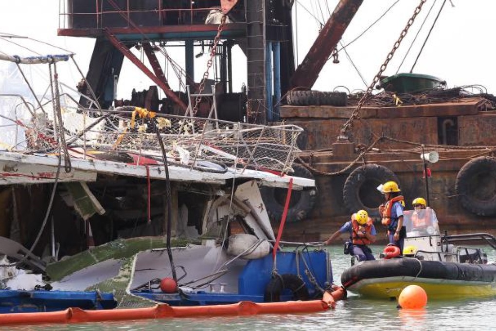 Lamma crash suspects report to police