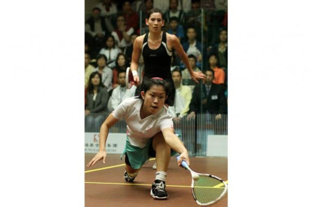 Annie Au stretches to make a shot at last year's Hong Kong Open. Photo: May Tse