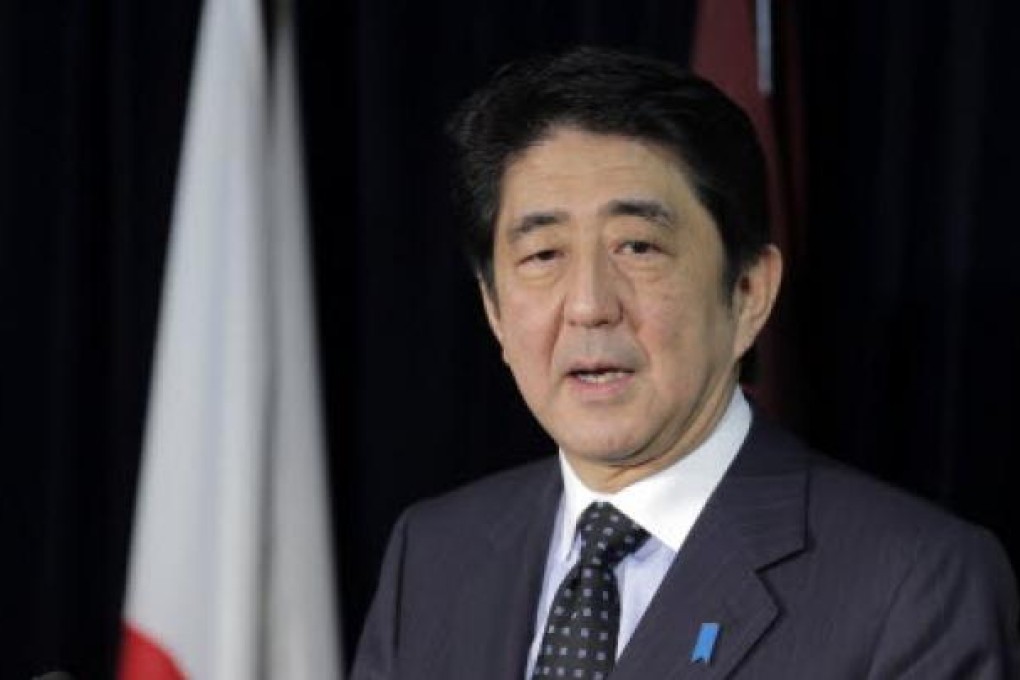 Liberal Democratic Party leader Shinzo Abe. Photo: AP