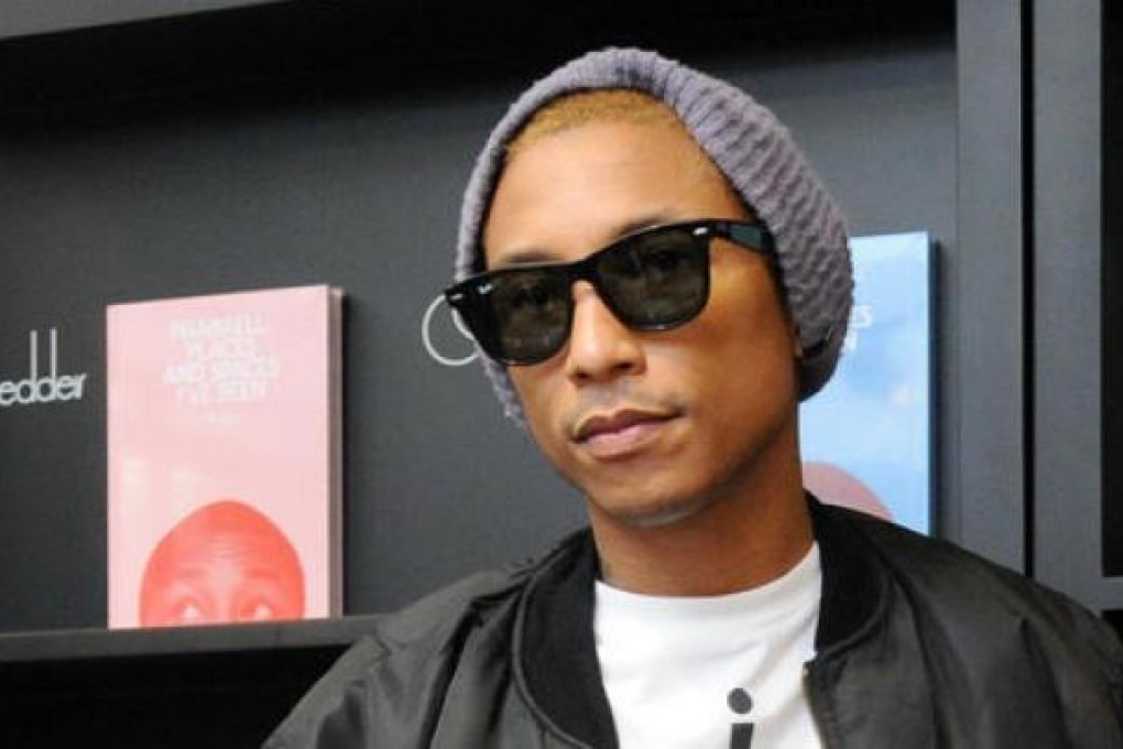 Pharrell Williams at his book signing in Central. Photo: SCMP