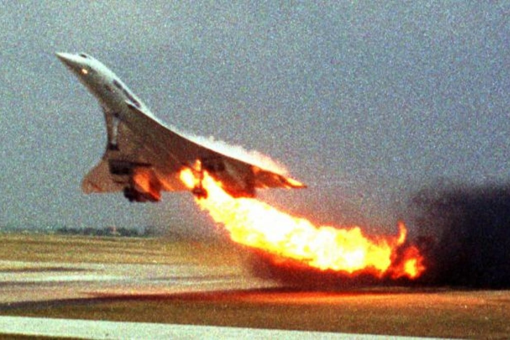 The doomed Air France Concorde flight takes off. Photo: AP