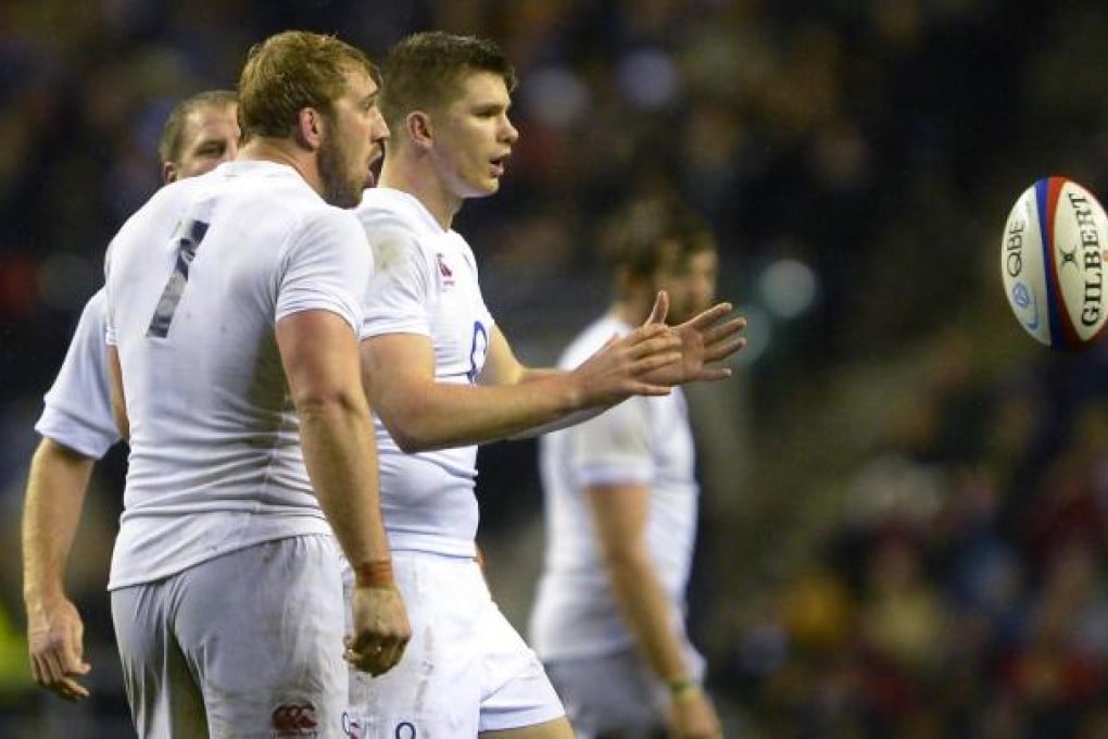 England’s Chris Robshaw and Owen Farrell. Photo: Reuters