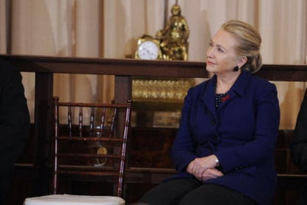 U.S. Secretary of State Hillary Clinton attends an event in recognition of World AIDS Day at the State Department in Washington D.C., capital of the United States, Nov. 29, 2012. Photo:Xinhua