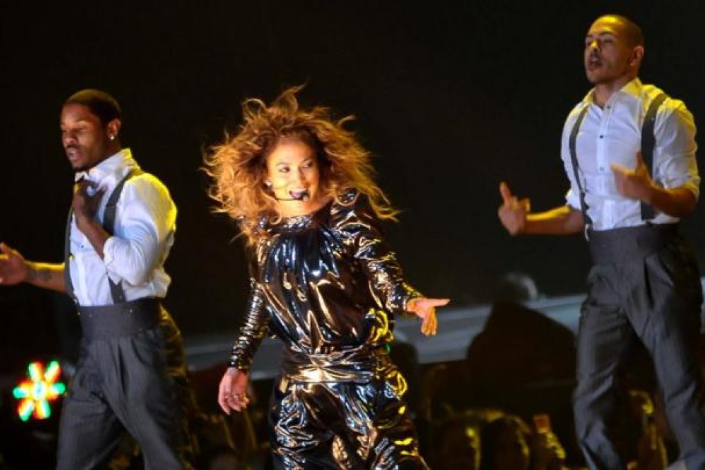 Jennifer Lopez performs in her Dance Again World Tour. Photo: Xinhua