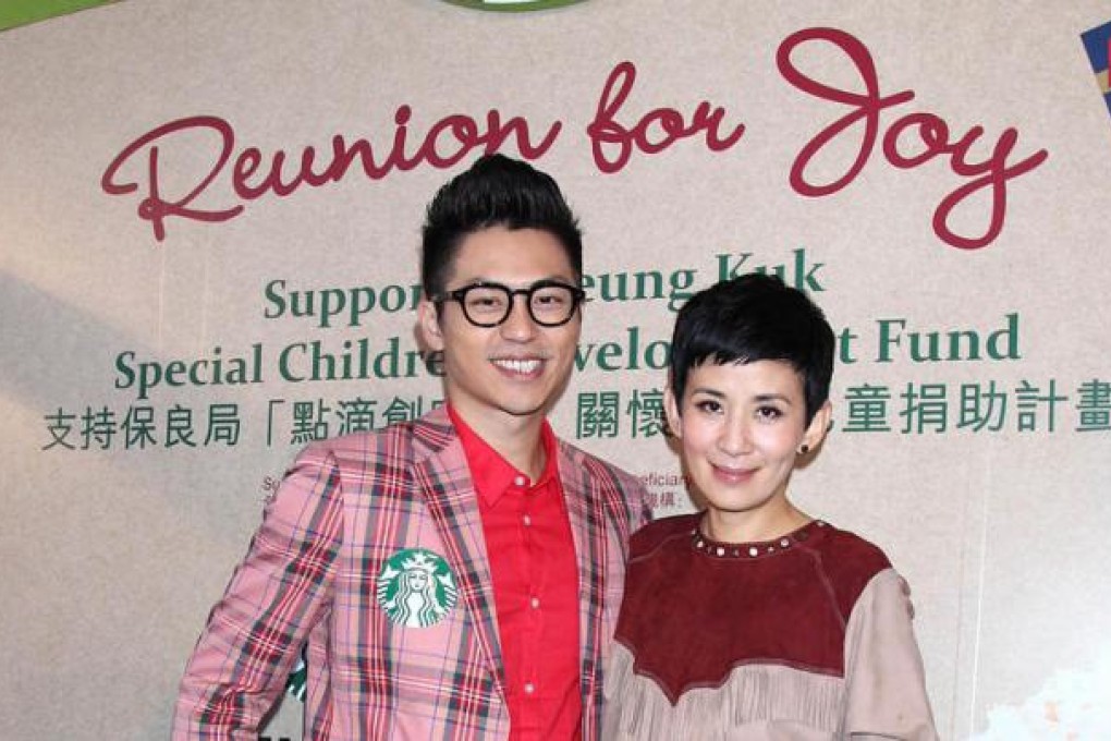 Sammy Leung and Sandra Ng were special guests at the Starbucks Christmas charity launch.