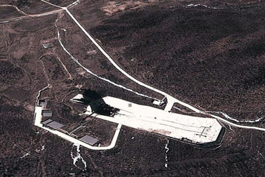 A satellite image showing North Korea's Dongchang-ri missile launch site, located in the North Pyongan province, bordering China on Sunday. Photo: EPA