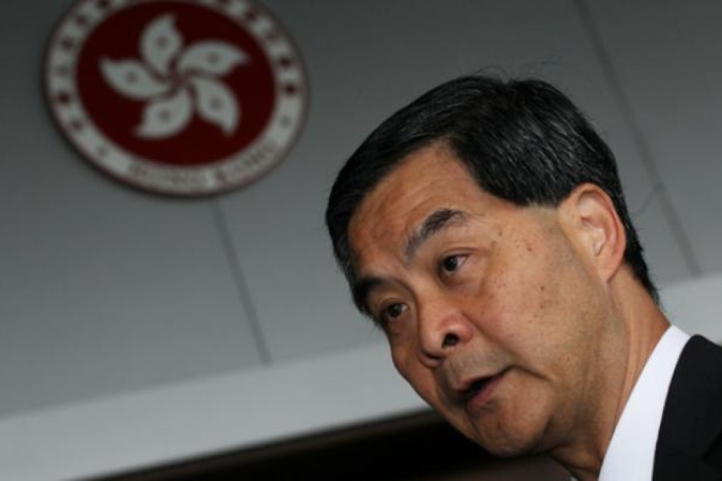 Chief executive Leung Chun-ying. Photo: Felix Wong