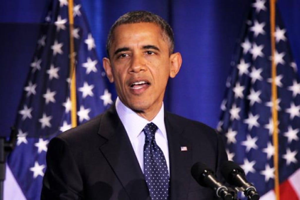 US President Barack Obama addresses the Nunn-Lugar Cooperative Threat Reduction symposium on Monday at the National Defense University in Washington. Photo: AFP