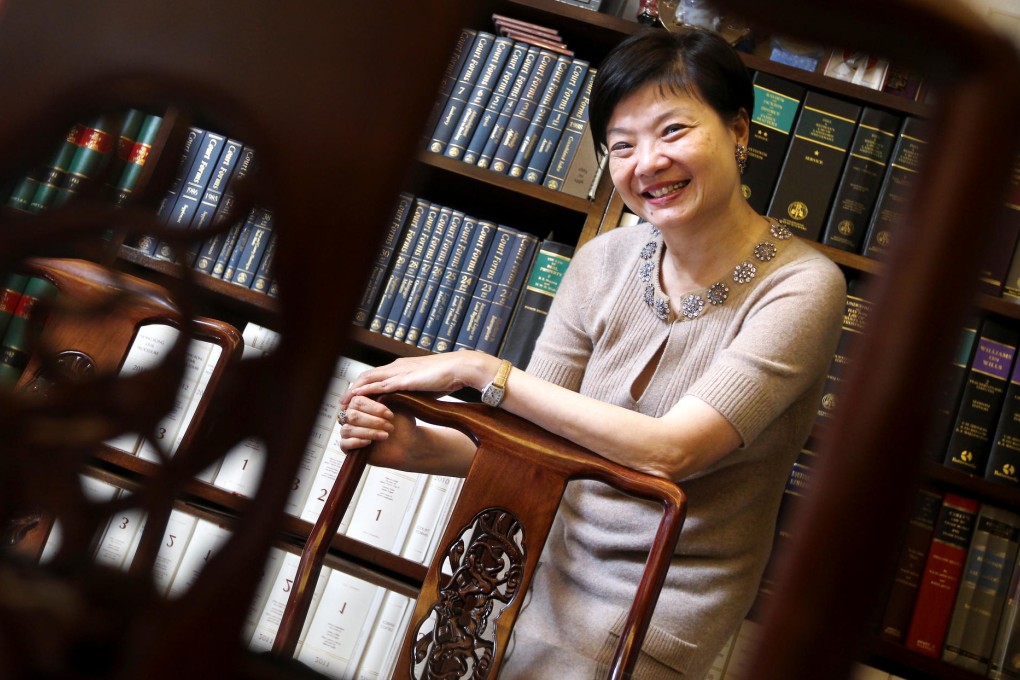 Audrey Eu Yuet-mee, the new chairwoman of the Civic Party, at her office in New Henry House, Central. Photo: Sam Tsang