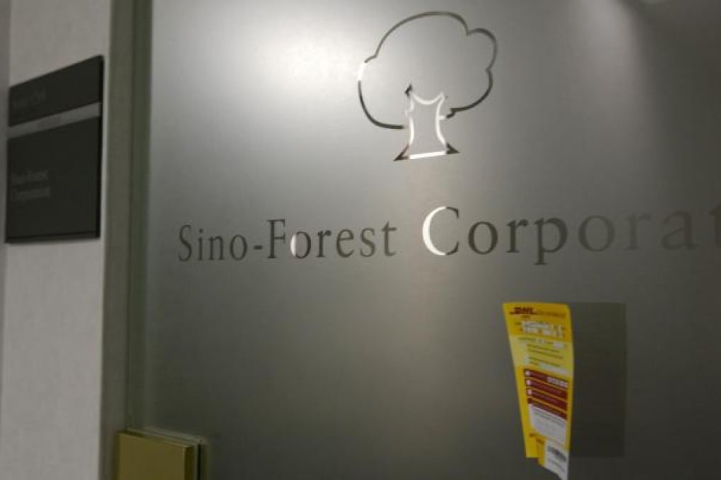 No takers for a DHL delivery at the Canadian office of Sino-Forest whose accounts were audited by Ernst & Young Canada. Photo: Bloomberg