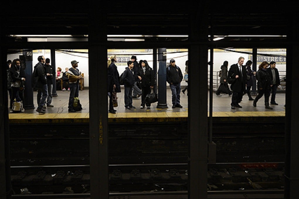 A man was pushed into the tracks of a New York subway station and died on Monday. Photo: AFP