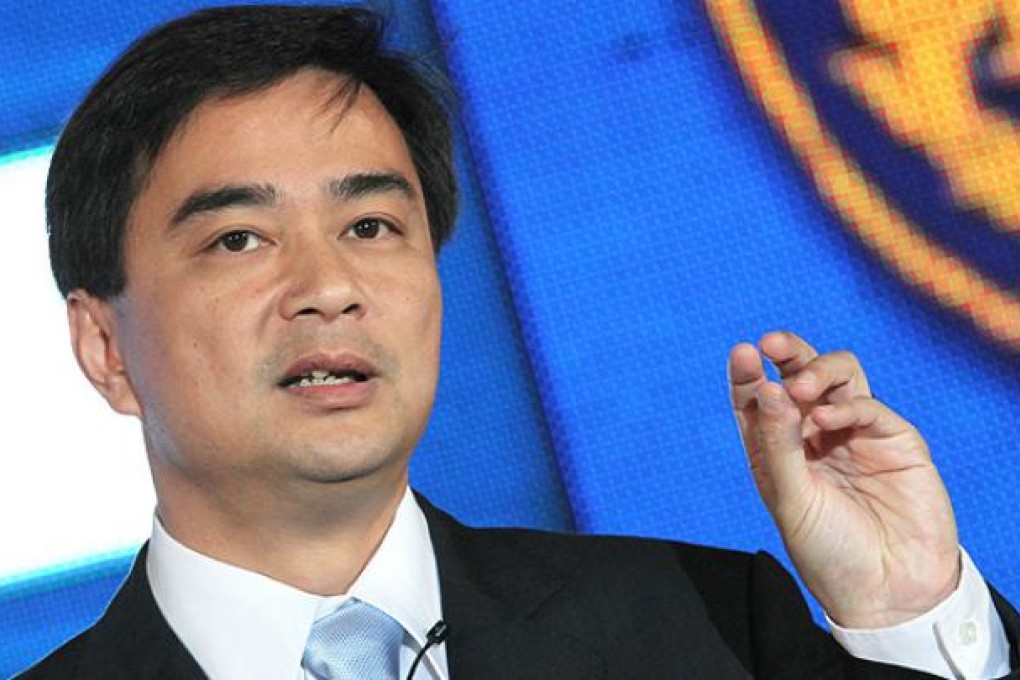 Former Thai Prime Minister Abhisit Vejjajiva. Photo: EPA