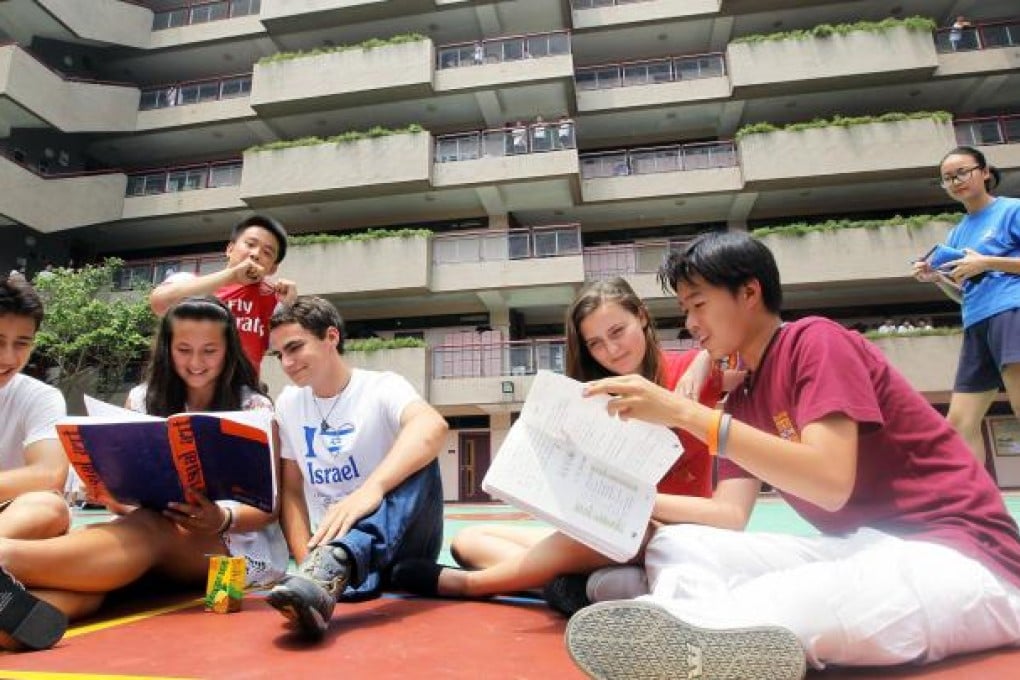 CIS students chat at break time. Photo: Edward Wong
