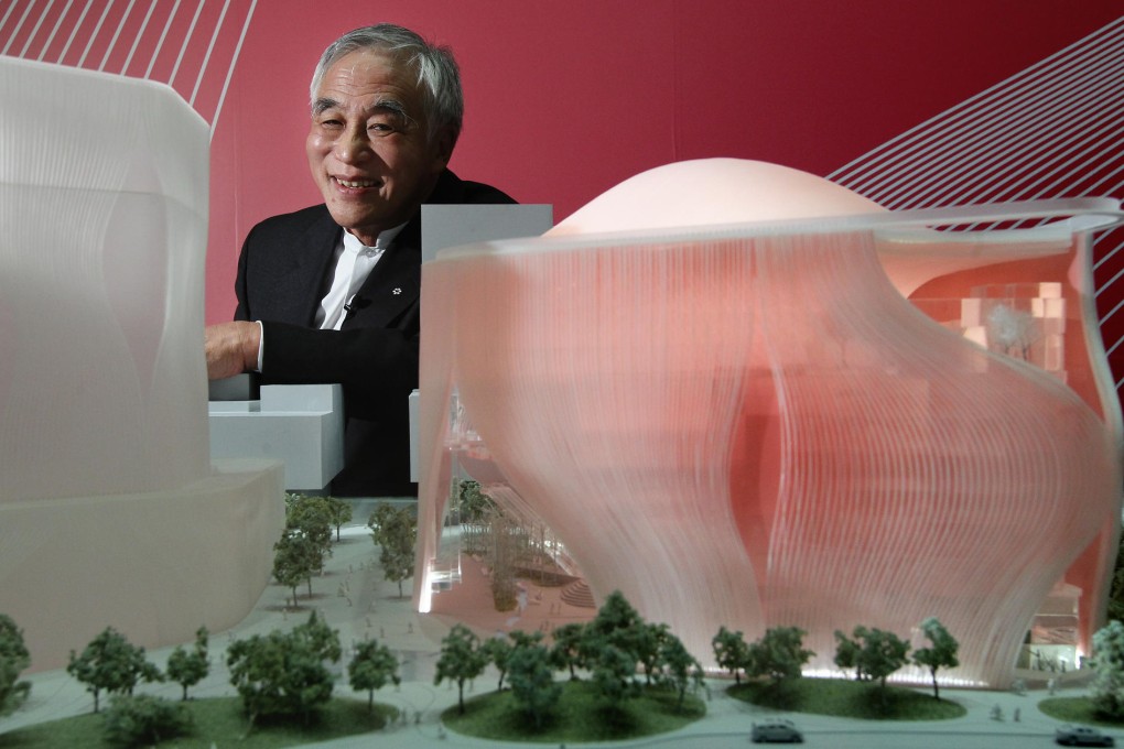 Architect Bing Thom says the design of the Xiqu Centre suggests a lantern and an opening theatre curtain. Photo: Sam Tsang