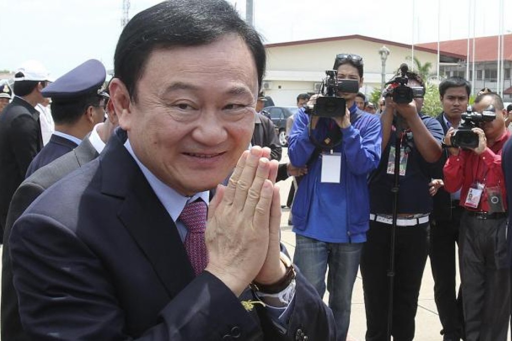 Former Thai prime minister Thaksin Shinawatra