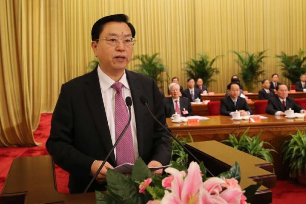 Future NPC chairman Zhang Dejiang will also likely be in charge of Hong Kong affairs. Photo: Xinhua