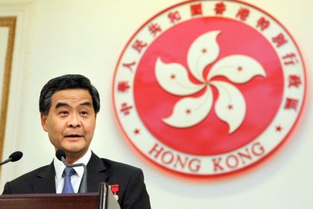 Leung Chun-ying says Hong Kong has a wide network of global connections that can support provinces in the pan-Pearl River Delta across southern China link up with the rest of the world. Photo: Xinhua
