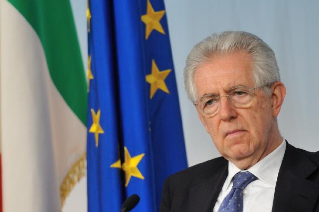 Italian Prime Minister Mario Monti. Photo: Xinhua
