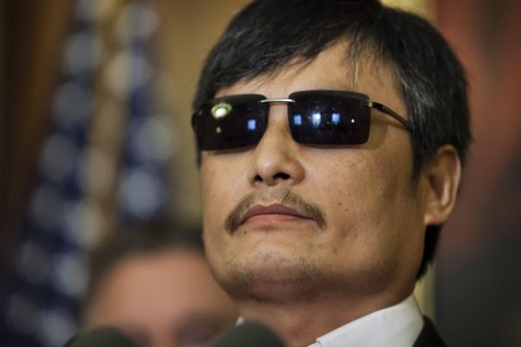 Chinese civil rights activist Chen Guangcheng managed to exile to US under his nephew Chen Kegui's assistance. Photo: EPA