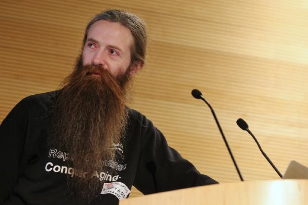 Aubrey de Grey has set up Sens Foundation to promote research into anti-ageing. Photo: Dickson Lee