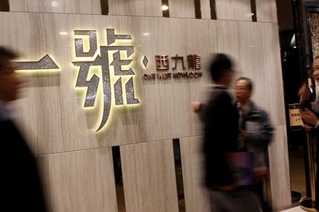 Cheung Kong's One West Kowloon project only sold about 40 of the 286 flats on offer so far. Photo: Felix Wong