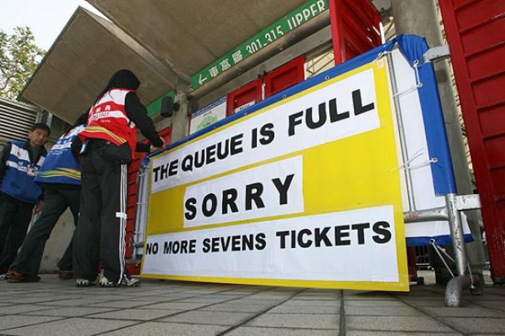 Sevens tickets sell out at Hong Kong Stadium. Photo: K.Y. Cheng