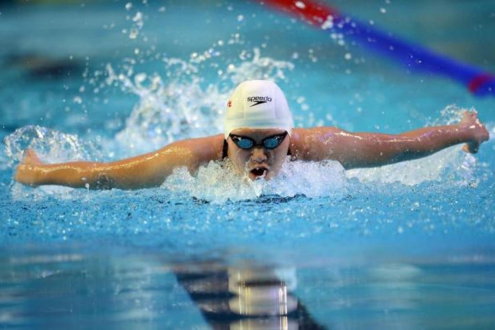 Ye Shiwen in action during the 400m individual medley at the world short-course swimming championships in Istanbul. Photo: Xinhua