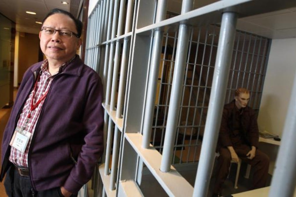 Lee Yuk-lun offers expertise at the Correctional Services Museum. Photo: Dickson Lee