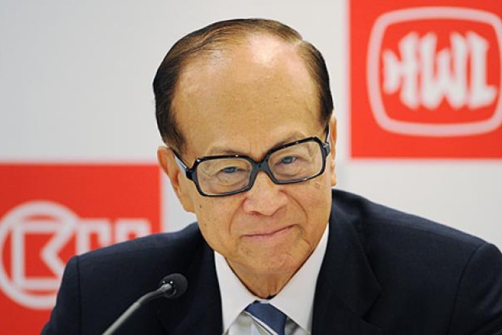 Li Ka-shing, chairman of Hutchison Whampoa. Photo: AFP