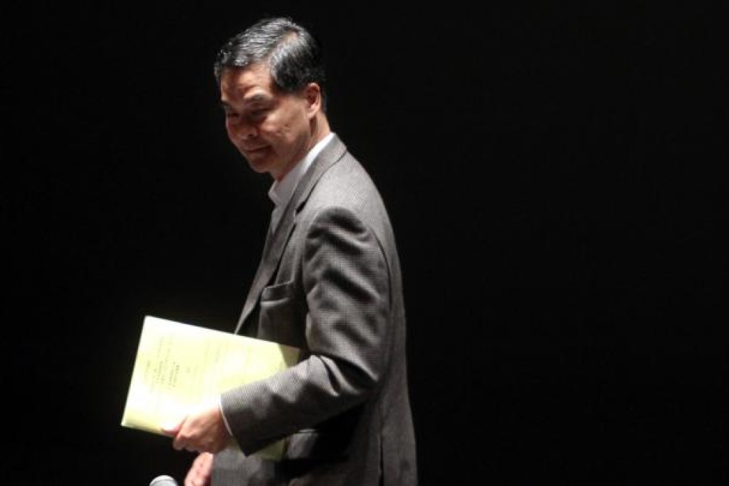 Chief Executive Leung Chun-ying. Photo: Sam Tsang