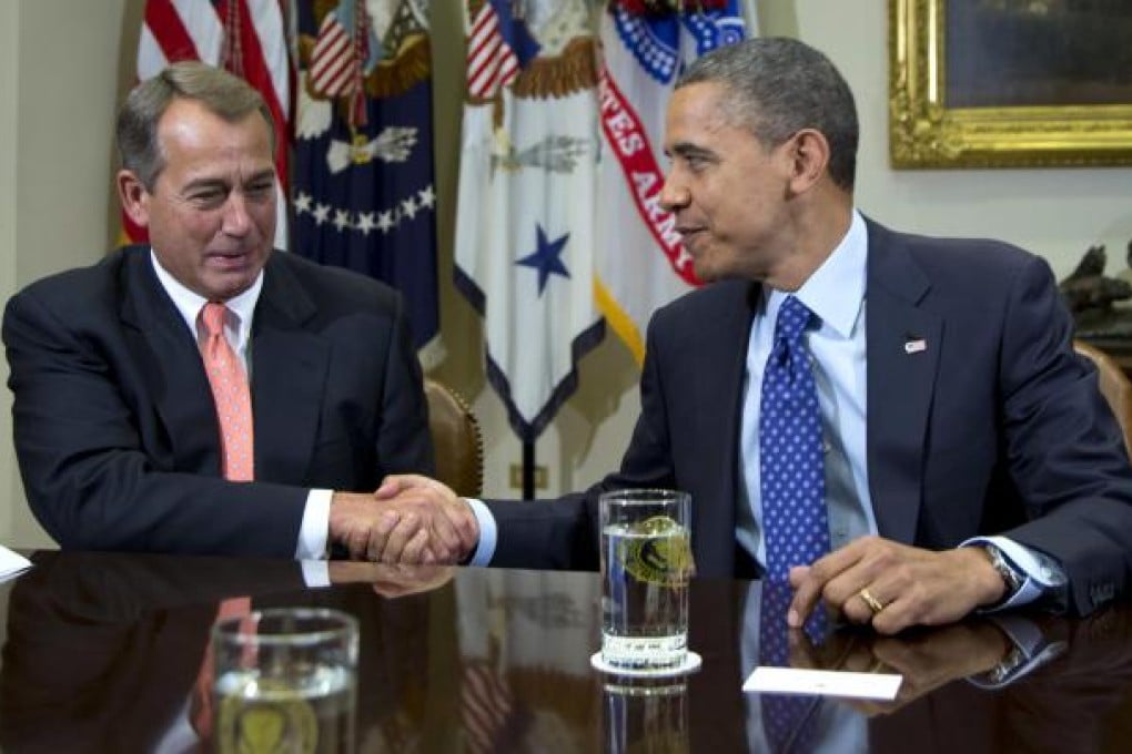 Game on for John Boehner and Barack Obama.Photo: AP