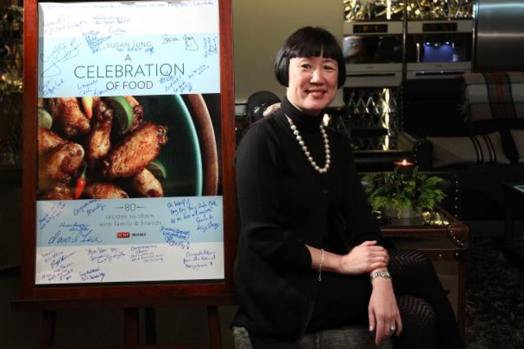Susan Jung at the launch of her cook book. Photo: SCMP