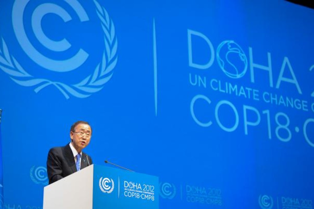 UN Secretary-General Ban Ki-moon has called for a leaders' summit on climate change in 2014. Photo: Xinhua