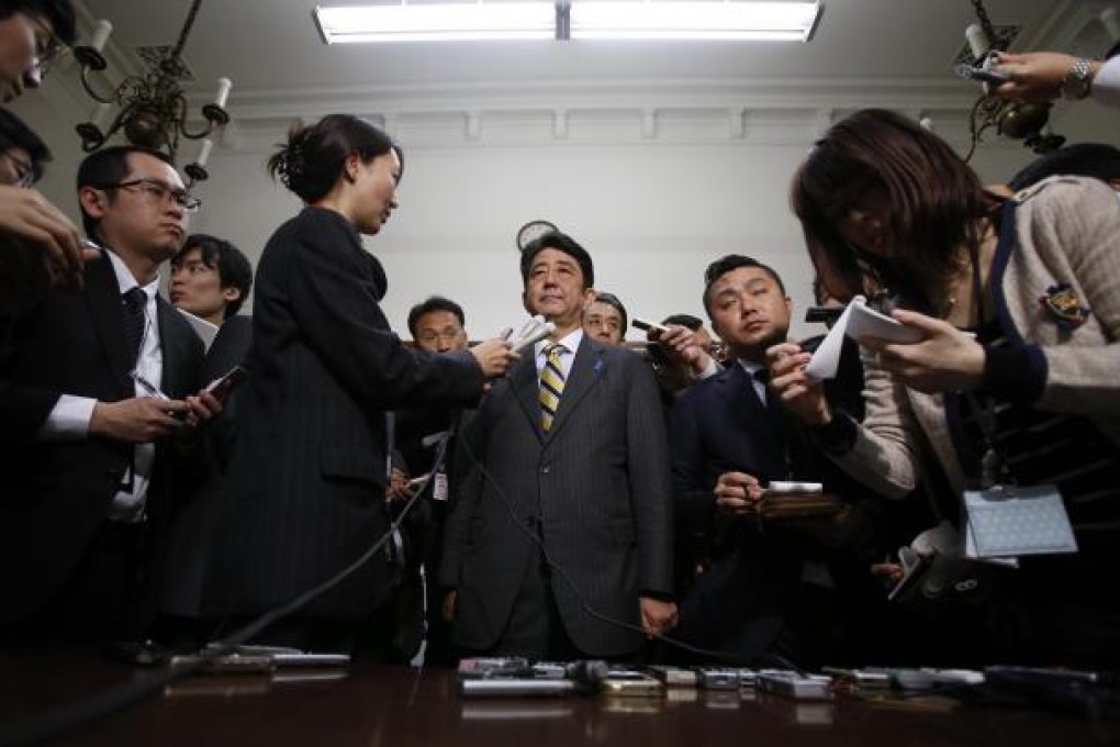 Japan's LDP leader and next prime minister, Shinzo Abe. Photo: Reuters