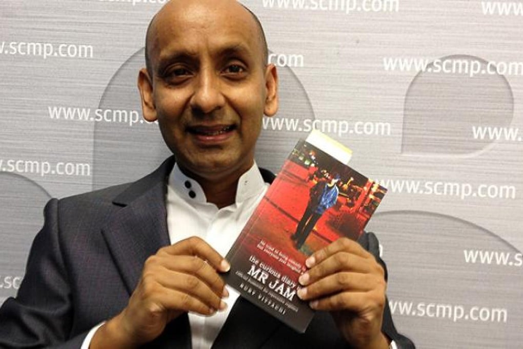 Writer Nury Vittachi launches <i>The Curious Diary of Mr Jam.</i> Photo: Stephen Quinn