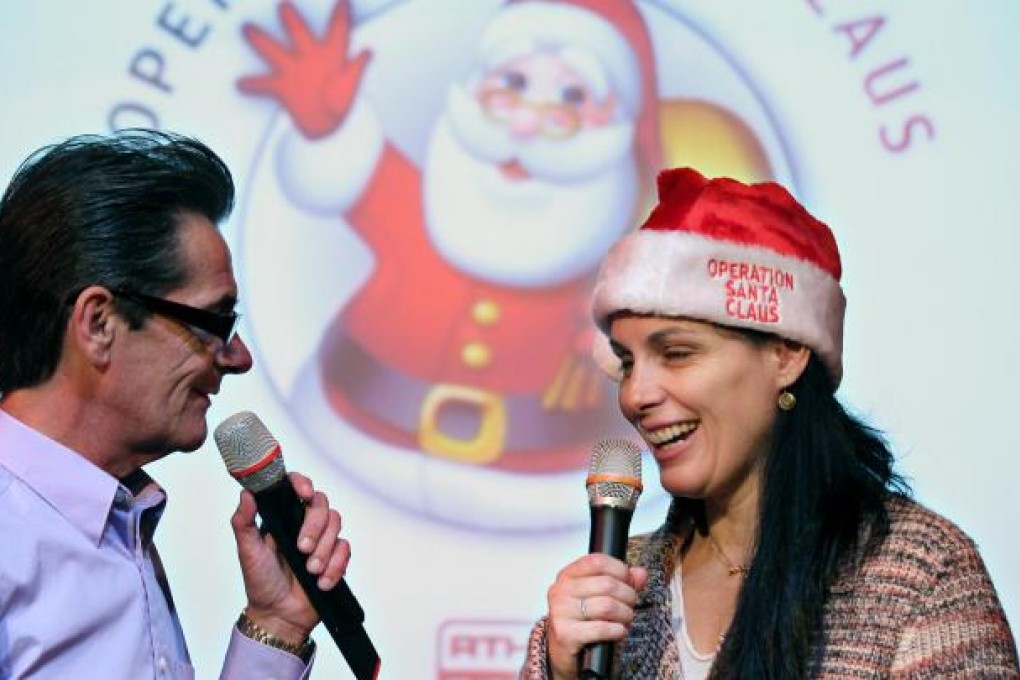 Peter King and Christina Hellmann at the auction.