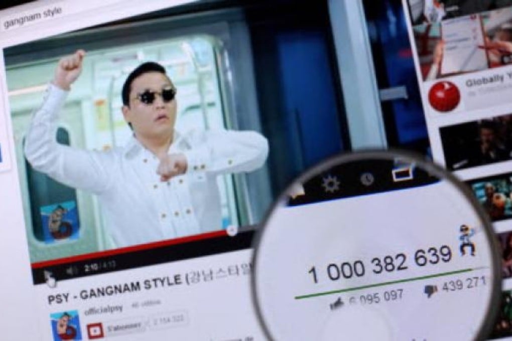 Psy's "Gangnam Style" became the first video to hit a billion views on YouTube on Friday. Photo: AFP