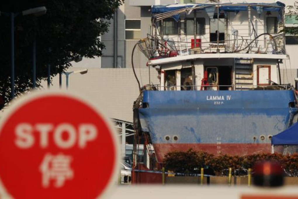 The collision between the Lamma IV (above) and the Sea Smooth is now the subject of a commission of inquiry. Photo: Nora Tam
