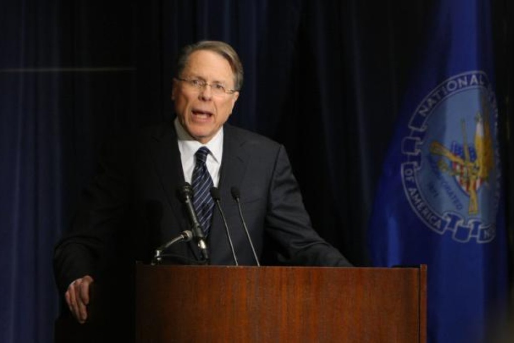 Wayne LaPierre, executive vice president of the National Rifle Association (NRA). Photo: Xinhua