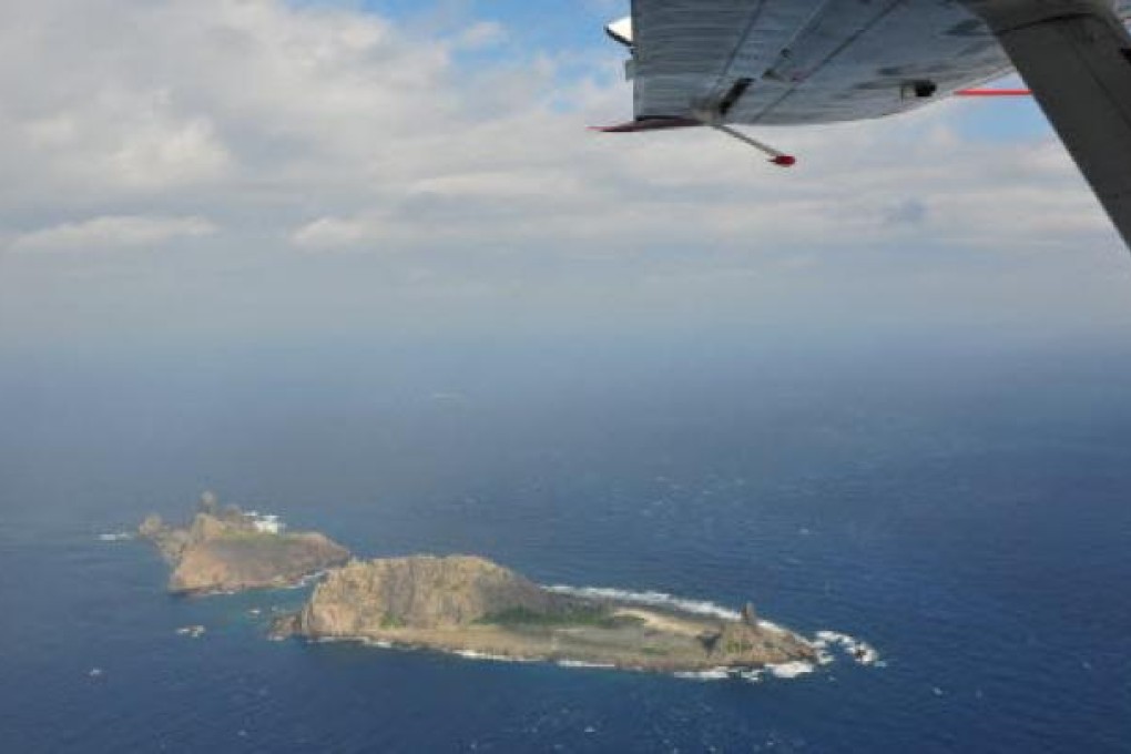 Photo taken on a marine surveillance plane B-3837 on Dec. 13, 2012 shows the Diaoyu Islands and nearby islands. Picture: SCMP Photos/ Xinhua