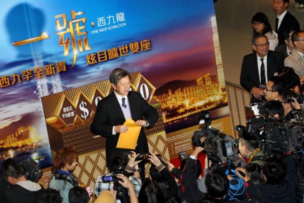 Justin Chiu Kwok-hung criticised analysts' One West Kowloon sales forecasts, saying they were not realistic given the flats cost more than HK$10 million each. Photo: Felix Wong