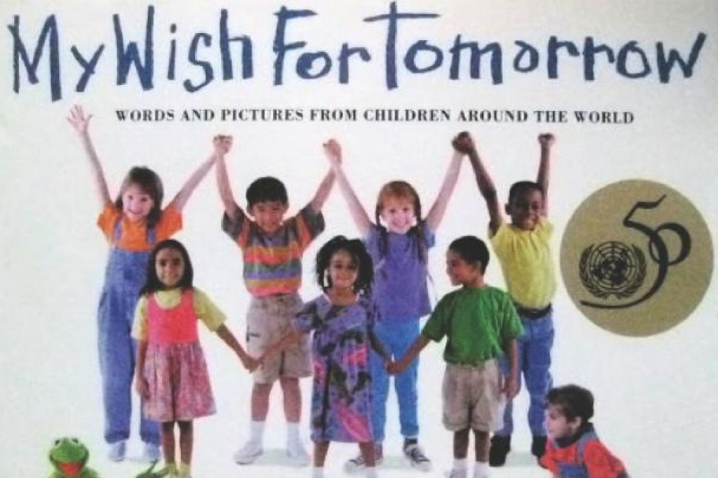 My wish for tomorrow, a book published by Unicef to mark its 50th anniversary.