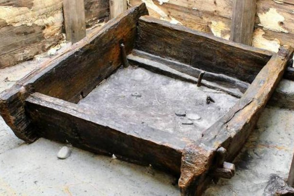 One of the ancient wooden water wells in eastern Germany, built by farmers from hollowed-out tree trunks. Photo: SCMP