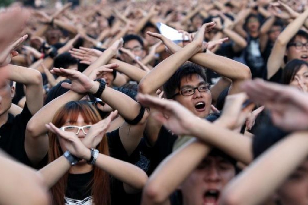 National education had students up in arms. Photo: Felix Wong