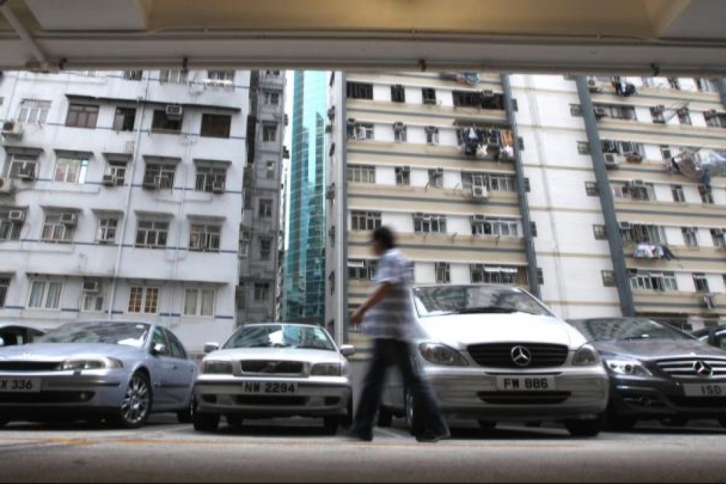 Nearly 3,000 car parking spaces were sold in the city in the first 20 days of December, the highest number in 16 years. Photo: David Wong