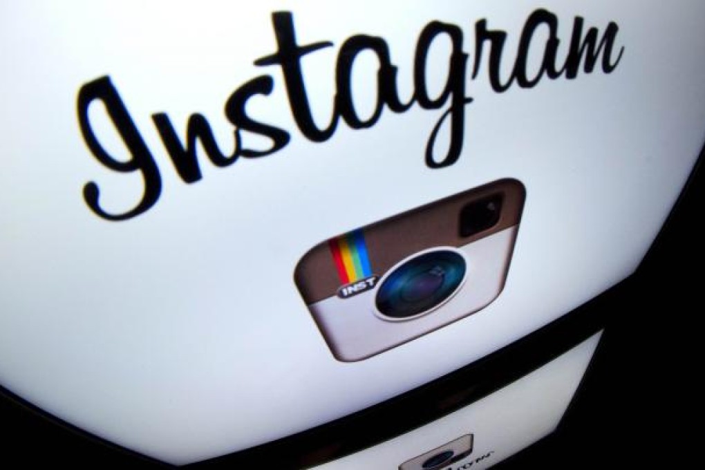 The Instagram logo is displayed on a tablet on December 20, 2012 in Paris. Photo: AFP