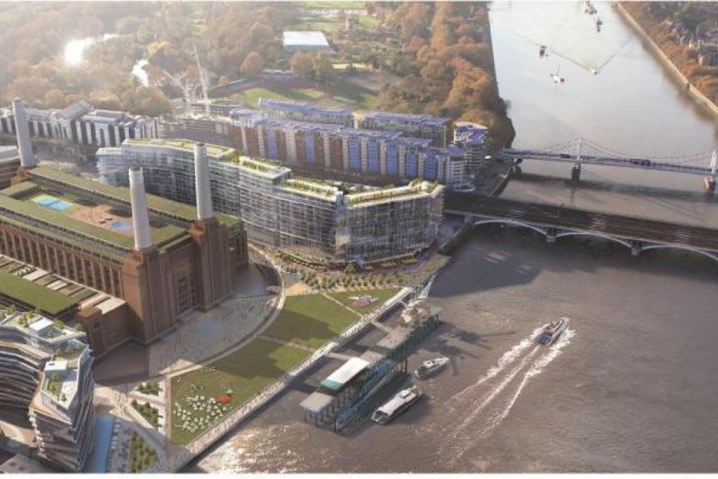 Plans for Battersea Power Station on the banks of the Thames include apartments, restaurants, shops and office space. Photo: SCMP