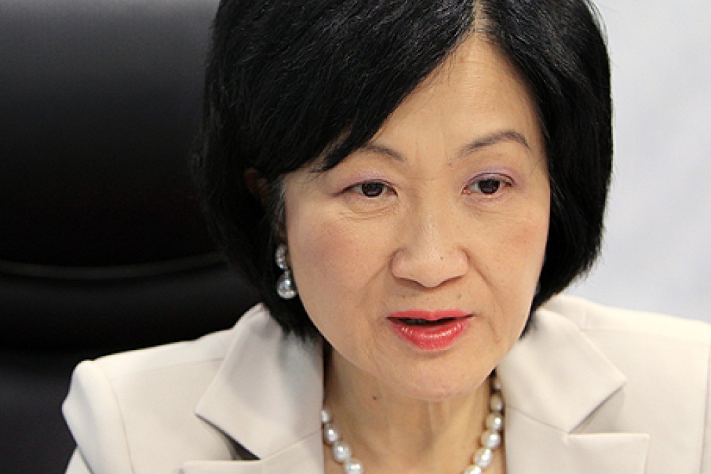 New People's Party lawmaker Regina Ip urges the government to improve infrastructure at public universities instead of giving out land to private universities. Photo: Jonathan Wong