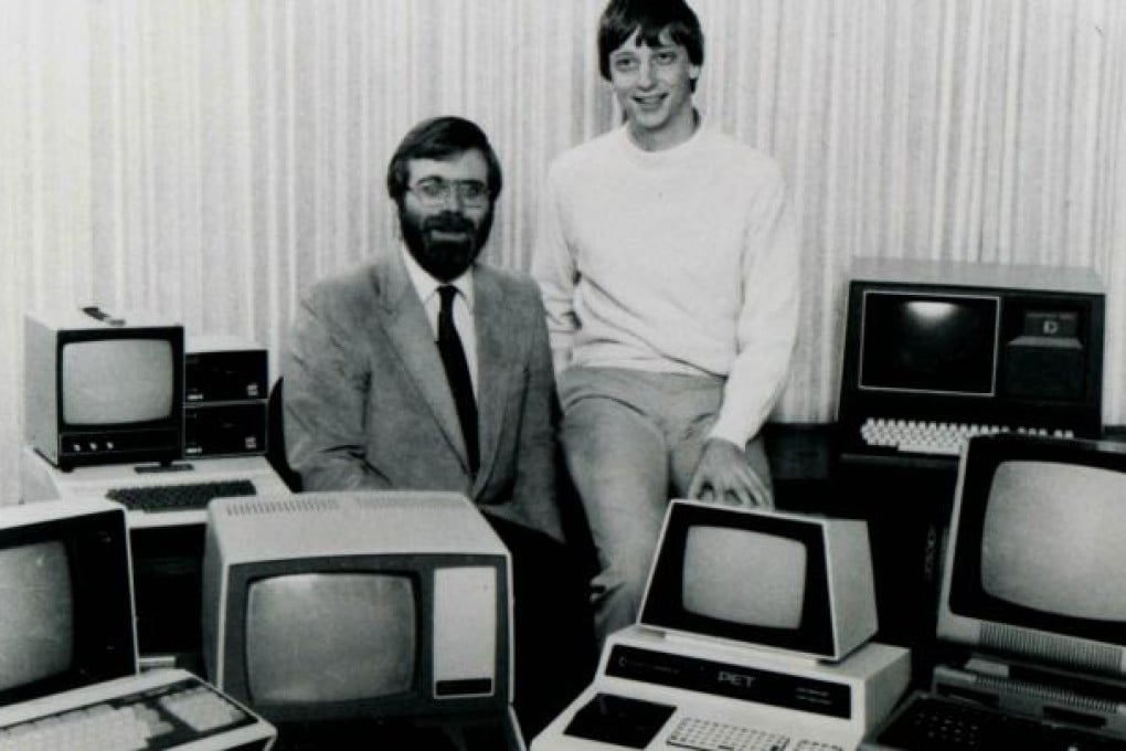 Positive thinker Bill Gates (right, with Microsoft co-founder Paul Allen).