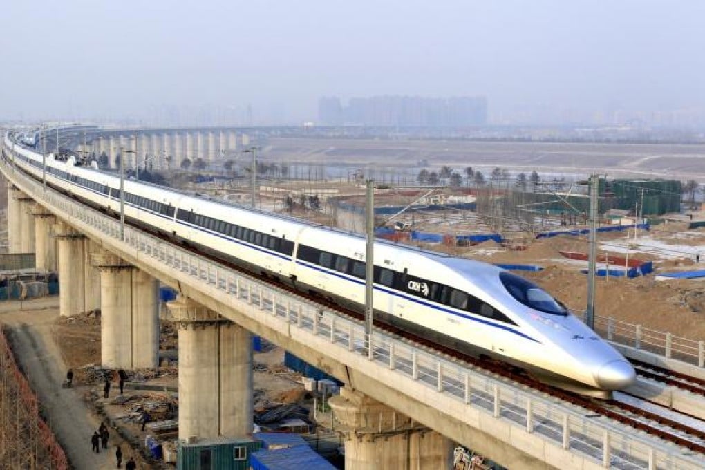 The Beijing-Guangzhou high speed train became operational on December 26, 2012. Photo: Reuters